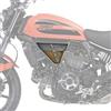 ExMoto Borsa Laterale Borsello da Telaio Verde e Nero in Pelle e Cotone Cerato per DUCATI SCRAMBLER (Green Black)