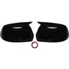 SAUANMNKTP Side Mirror Cap Per Ford Per Focus MK2 2005-2008 Sostituzione Auto Retrovisore Laterale Copertura Dello Specchio Ala Calotte Specchietto(Bright black)