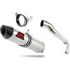 DOMINATOR Terminale di Scarico Marmitta Silenziatore HP2 compatibile con CBR 600RR 2007-2012