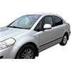 J&J AUTOMOTIVE HEKO Deflettori per Fiat Sedici 5-Porte Berlina 2006-2014 | 2 deflettori HEKO per Fiat Sedici 5-Porte Berlina, PMMA 3 mm, fumé, canale del finestrino.