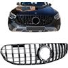 Modifycar Calandra Griglia Centrale Nera LUCIDO compatibile con Mercedes GLC/GLC Coupe | X253 | 2019-2022 (Facelift) Griglia centrale paraurti anteriore