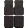 Bakaji Set 4 Tappeti Auto Interni Tappetini Anteriori e Posteriori in Tessuto Moquette Universali Antiscivolo Colore Nero Dimensioni 67 x 44 cm - 44 x 33 cm
