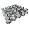 24/7 AUTO 24/7Auto, 30 tappi per dadi da 30 mm, In plastica cromata, Per ruote di camion o rimorchi