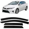 HSUF Deflettori per Toyota per AURIS E180 2013-2018 Deflettori d'Aria Parapioggia Visiera Parasole Tendine per finestrini