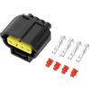 Hihaha Connettore Spina Sensore Posizione Farfalla TPS per Toyota Crown Camry/Connettore Terminale Femmina Interno/Serie in Plastica Impermeabile da 1,8mm / 1 Set Nero 4 Pin