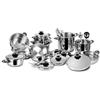Lagostina Dietetica, Set di Pentole e Utensili da Cucina, Adatto a Induzione, Gas e Forno in Acciaio Inox 18/10, Lavabile in Lavastoviglie, Made in Italy, 24 Pezzi