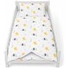 FlyIdeas Set Lenzuola Copripiumino Bambino 150x120 cm, Culla 120x60 cm | Include federa cuscino abbinata. 100% cotone morbido e traspirante. Lavabile in lavatrice