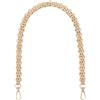 Beebeecraft Cinghia per Borsa A Catena in Metallo con Catena in Oro di Ricambio Larga e Spessa con Chiusura Girevole per Borsa Fai da Te 60cm