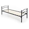 DOLCI SOGNI Rete Letto Singolo 80x190, Nero, Rapido Montaggio, Letto Ferro Battuto con Rete a Doghe, Letto con Testiera e Pediera, Altezza 35 cm, Letto Singolo 100% Made in Italy