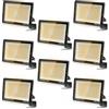 toobettp 8PCS Faretto LED 300W, Super Illuminoso 30000LM 3000K Faretti da Esterno