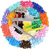 LIHAO Bottoni a Pressione 300pz 20 Colori Bottoni Automatici in Plastica e Pinze in Metallo