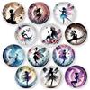 WOFEU Set da 12 magneti da frigo carini, magneti decorativi per lavagne bianche, aule, armadietti, feste, lavagne cancellabili, cucina, regali di compleanno (Fate)