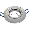 ASIA LED 2x Portafaretto GU10/MR16 Rotondo Orientabile Ø85mm - Cromo Lucido