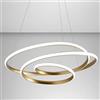 G.E.A. Luce Lampadario Led Gea Luce Diva Sg O 47w Led 2350lm 3000°k Dimmerabile Alluminio Oro Classico Interno
