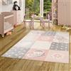 Pergamon Maui Kids - Tappeto Bambini - Quadri Cuori Rosa - 5 Dimensioni