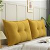 UWOBTN Cuscino da Lettura per Letto E Divano 60/70/90/100cm Cuscino Testata letto Grande Lettura Divano Cuscino Imbottito Supporto lombare Cuscini Rimovibile Schienale Cuscino da Parete(A5,80x55cm/31.5x21.6(