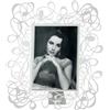 Arti & Mestieri Scarabocchio - Porta foto grande di Design 100% Made in Italy - in Ferro, 26 x 30H cm (Bianco Marmo)