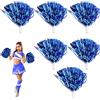 OUKENS Pom Pom Cheerleading, 7 Colori 6 Pezzi Pom Pom Cheerleading Accessorio Danza per Feste Sport Pompon Cheer(Blu)