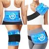 REVIX Ice Pack for Injuries Reusable, 45-Minute Long-Lasting Cold Pack for Knee, Shoulder, Back with Ice Grid Gel Design, Gel Ice Wrap with Cold Compress Therapy for Workout Relief, 36 x 18 cm