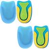 JHTSOLE Cuscinetti per Tallone per Alleviare il Dolore al Tallone Tendinite d'Achille Sperone del Tallone Cuscinetto Morbido Fascite Plantare Gel per Assorbimento Degli Urti Coppa del Tallone 2 Paia