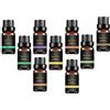 Besstoil Oli essenziali set TOP9 Besstoil terapeutico grade 100% puro e profumato aromaterapia regalo lavanda incenso Tea Tree eucalipto citronella menta piperita arancia dolce cannella ylang