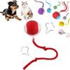 Generico Pallina Interattiva Per Cani, Palla Interattiva Per Cani In Gomma Che Si Muove Da Sola, 360° Pet Smart Rolling Ball Automatica, 3 Modalità Giocattolo Per Grandi Piccoli Medi (A-1)