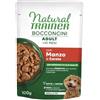 Generico Natural Trainer Bocconcini Adult Small & Toy con Manzo e Carote, 12 bustine da100g