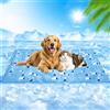 SahCognitual Tappetino Refrigerante per Cani, Tappetino in Gel Auto-raffreddante Impermeabile, Adatto a Cani e Gatti, Adatto per l'estate Calda, Mantiene Gli Animali Domestici Freschi (Blue, 60X90cm)