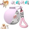 ZVD Borraccia Cane, Bottiglia Portatile 2-In-1 per Cani, per Cani e Gatti, Goccia con Ciotola Pieghevole in Silicone, Ideale per Passeggiate, Escursioni e Viaggi (Rosa Fantasia)