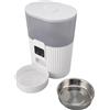 Generic Alimentatore Automatico per Cani, Distributore Automatico di Cibo per Gatti da 2,4 GHz con Doppia Alimentazione per Interni