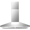 SNDOAS Cappa da parete 76,2 cm, in acciaio inox con cappa convertibile canale/senza canale, cappa da cucina 76,2 cm, cappa da cucina