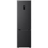 LG GBBS323CEV Frigorifero Combinato Larghezza 60 cm Fit & Max, Classe C, Raffreddamento Ottimizzato con AI Saving, Display Esterno, Total No Frost, Door e Linear Cooling, 375 L, Wi-Fi, Nero