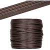QWORK® PE rattan, materiale di riparazione in rattan intrecciato in plastica, caffè, resistente agli agenti atmosferici, per lavoro a maglia e riparazioni, 0.5 kg,53 m