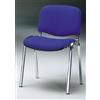 KARISMA - ISO Imbottito C, Sedia in Plastica Casa/Ufficio/Attesa/Scuola/Bar, Blu