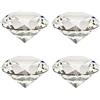 Eterspr 4PCS 40mm Diamante Sintetico, Artificiale Diamante Cristallo, Pietra Diamante Cristallo Fermacarte, per Decorazioni per Matrimoni, Decorazioni per Feste, Decorazioni per Vetrine
