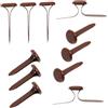 Homoyoyo 200 Pezzi Mini Fermacampioni Fai da Te in Ferro Verniciato Color Bronzo, Unghie Decorative Sicure per Ragazzo Ragazza, Accessori Artigianali per Scrapbooking e Lavori Manuali di Carta