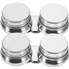 Mipcase Tazza per Tavolozza a Olio in Acciaio Inox 2 Pezzi Design Saldo e Facile da Pulire, Contenitore per Acquerelli Doppio Dipper, Uso Consigliato in Laboratori e Scuole d'Arte