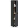 MarinelliGroup Colonna sospesa arredo bagno 30 X 26 X 135 cm GRIGIO ANTRACITE mensole 2 ante 305405Z
