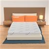 MiaSuite Materasso Sfoderabile, misura 140x200cm, alto 22 cm, Rivestimento PureByHeiq antiodore e antistatico - Indeformabile, Ortopedico. Harlem
