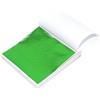 LOPJGGYF 100 Fogli di Lamina di Rame e Argento Imitazione Oro 8x8,5 cm for lavori Fai da Te, Pittura, Nail Art, doratura, Decorazioni for la casa(100pcs Green)
