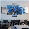 dxycfa Decorazione Moderna della Parete di Arte della Bellissimo Albero Blu Quadro Moderno Soggiorno Salotto Camera da Letto Cucina Ufficio Bar Ristorante Arte Arredo150Cmx80Cm