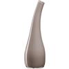 Leonardo Home Arco 045270 - Vaso fatto a mano con forma curva, semplice opera d'arte per la casa, vaso curvo, altezza 25 cm, tortora
