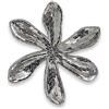 ADM - Fiore 2 - Scultura decorata in vetro mosaico da appendere a parete - Argento - H51 cm