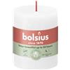 BOLSIUS Candela pilastro bianco nuvoloso Ø68 mm - Altezza 8 cm - Bianco - 35 ore di combustione