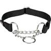 Trixie Collare Trixie Premium semistrangolo - nero - Tg. M-L: circonferenza 35-50 cm x H 2 cm