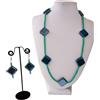 Handmade Generico Parure di Gioielli in Cristalli e Rombi di Ceramica mod. Sogno d'Ottanio