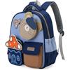 PROTAURI Zainetto Asilo Bambino 3-7Anni 10.6L Casa Fungo Orso, Blu | cinturino pettorale riflettente impermeabile leggero traspirante ergonomico DIN A4 Design Animale 3D