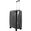 NPLE Trolley Medio da Stiva Rigido, Dark Grey, Polipropilene, M, 4 Ruote Multidirezionali, 65x45x30 cm, 3,4 kg Family Collection.