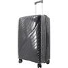 NPLE Trolley da Stiva, Rigido, Dark Grey, Polipropilene, L, 4 Ruote Doppie Multidirezionali, 74x48x31 cm, 4,3 kg Family Collection