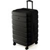 Flight Knight Valigia Baule 80 cm Bagaglio da Stiva Rigido in ABS per Viaggi Lunghi Grande Capacita Interna Ruote Spinner e Serratura TSA Approvata per la Maggior Parte delle Compagnie Aeree UK